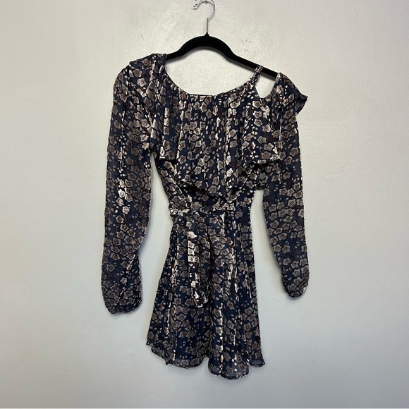 Revolve X Chrissy Teigen Katsuya Dress Floral Size XS Extra Small Blue NEW - Picture 6 of 8